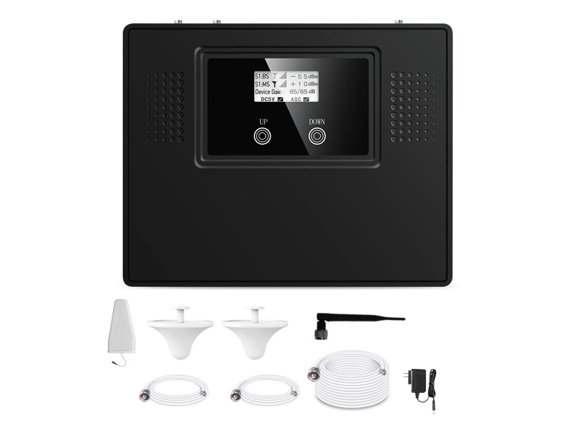 Triband Nikrans LCD-300GDW with cell phone repeater antenna